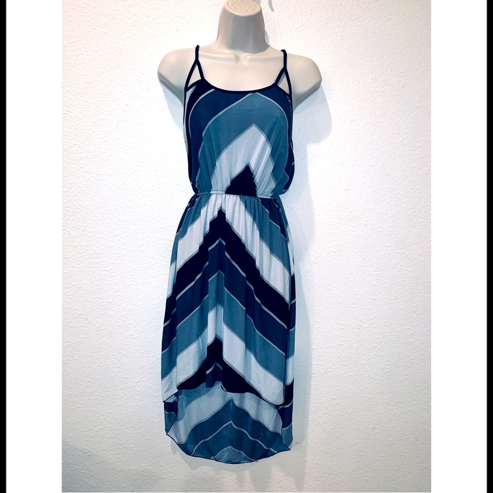 NWOT, adorable striped asymmetric dress
